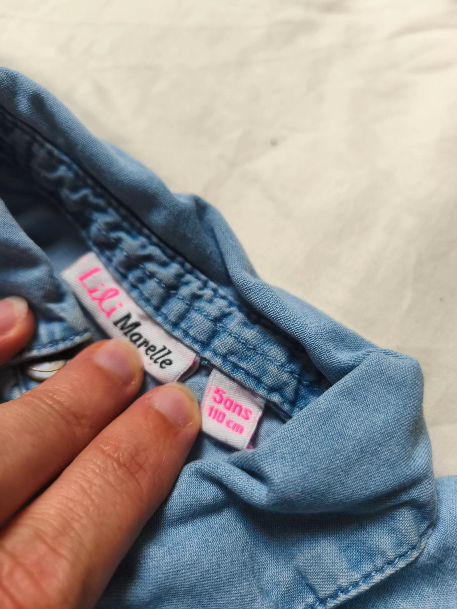 Vestido de mezclilla ligero para niña (5 años) – photo 7